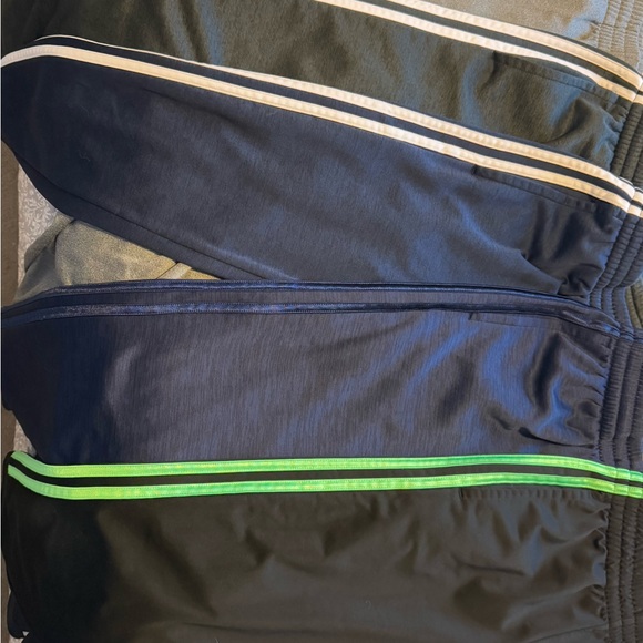 10 pair Boys/Girls 10/12 Adidas/Under Armour Track Pants - Gray, Black, and Navy - Picture 3 of 5